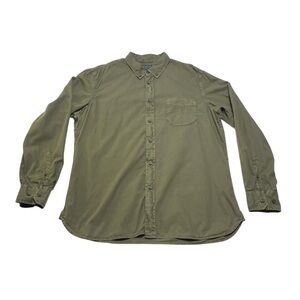 Wallin Bros Olive Green Button Down Shirt Men’s Size XL Preppy Casual